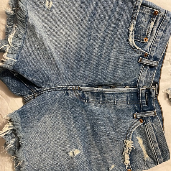 Abercrombie high rise womens denim shorts size 4 - Picture 2 of 3